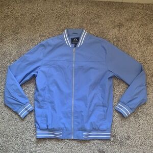 Outdoor Jacket Mens Large Blue Sporty Classic‎ Long Sleeve